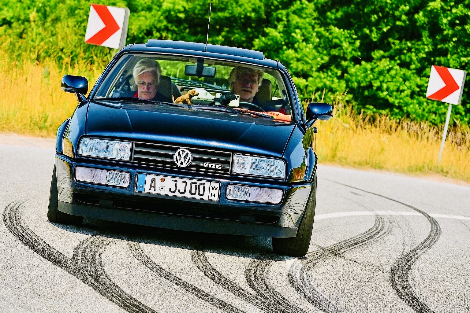 Spaßmaschine - der Corrado ist kurvengierig.